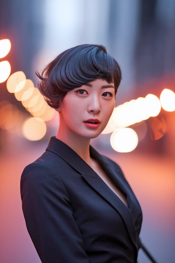 bold asymmetrical pixie cut