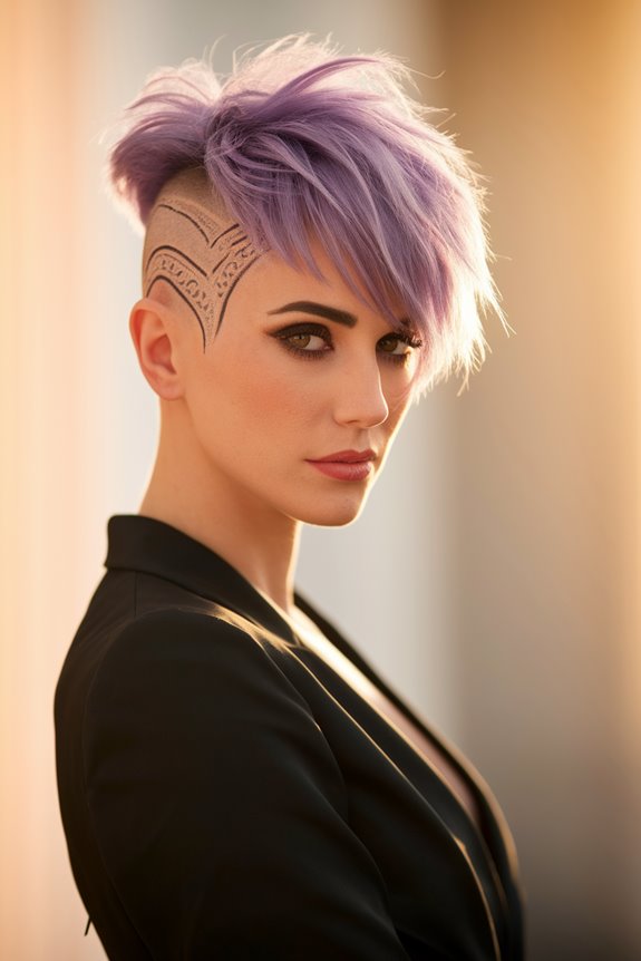 bold short hairstyle choice
