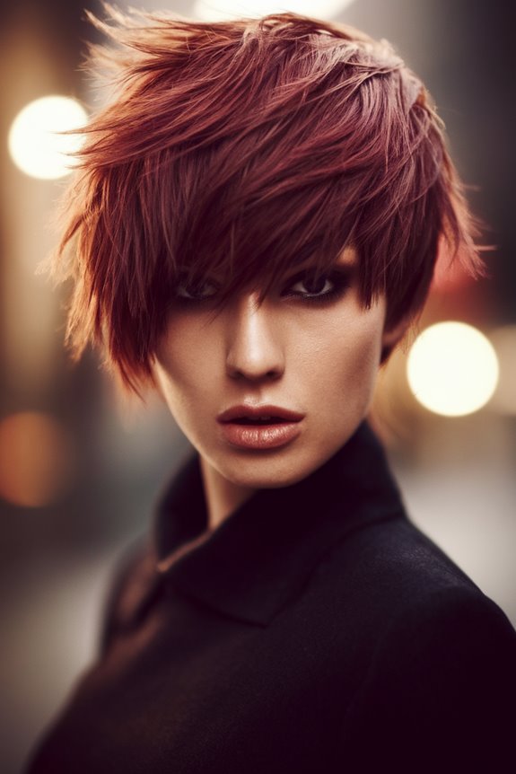 bold stylish short haircut