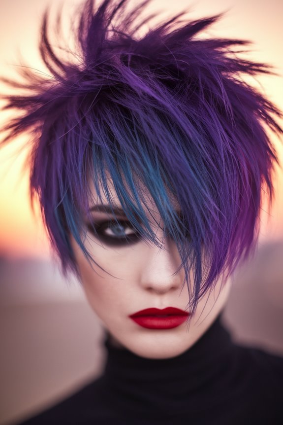 bold unconventional textured hairstyle