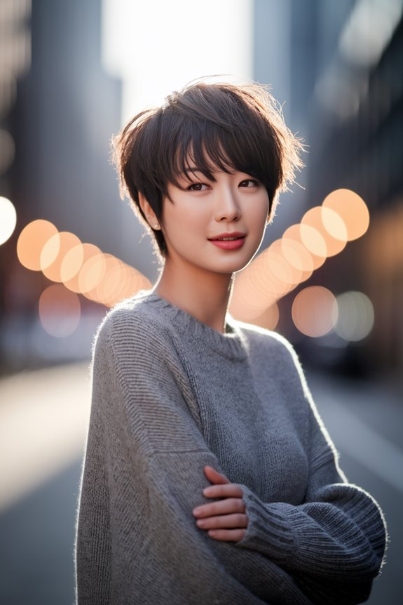 casual stylish whimsical hairstyle