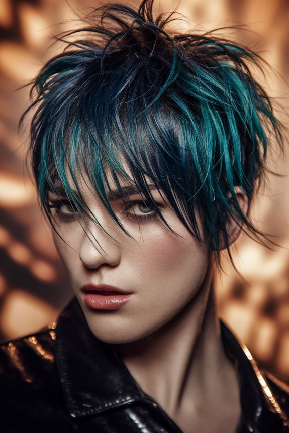 casual tousled short hairstyle