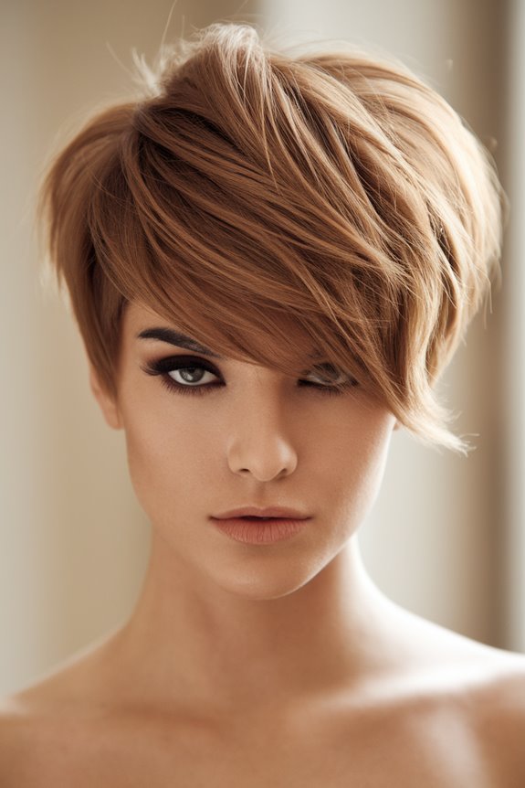 chic edgy cropped hairstyle