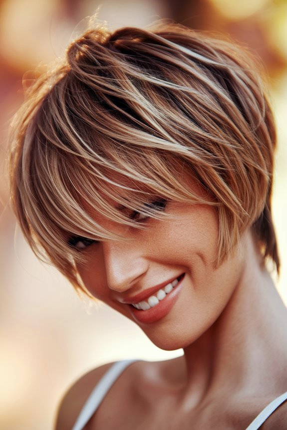 chic short hairstyle variation