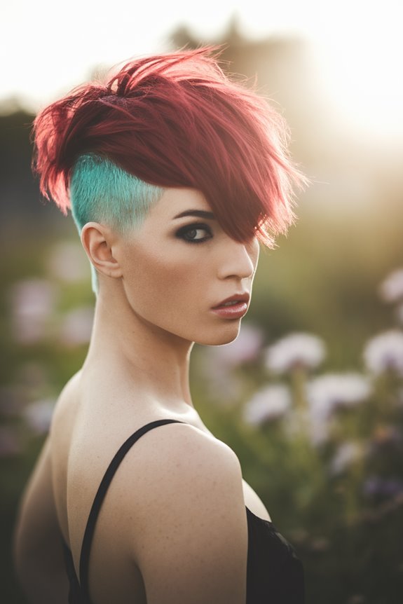 choppy messy pixie undercut