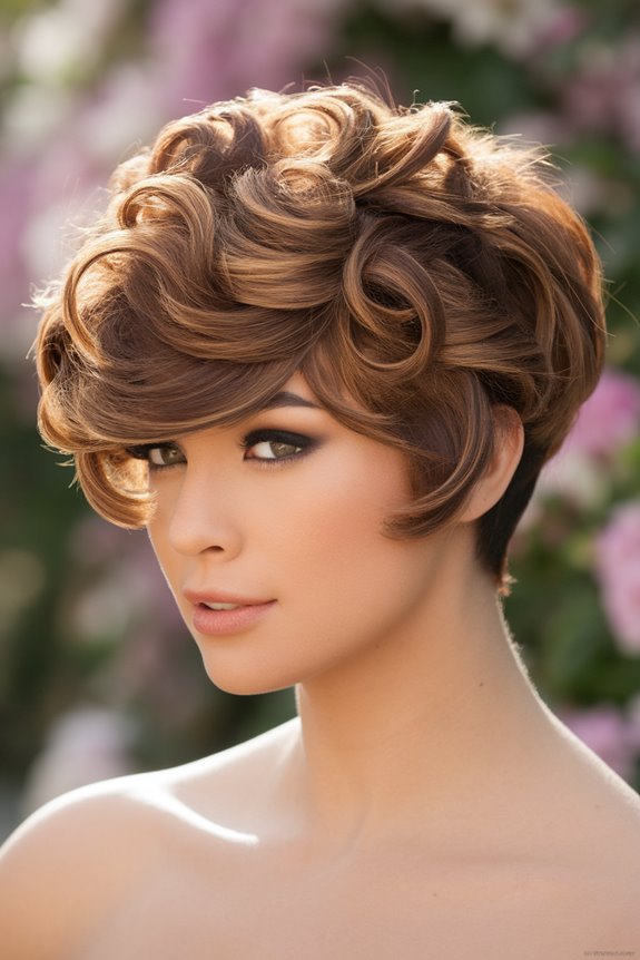 curly long pixie hairstyle