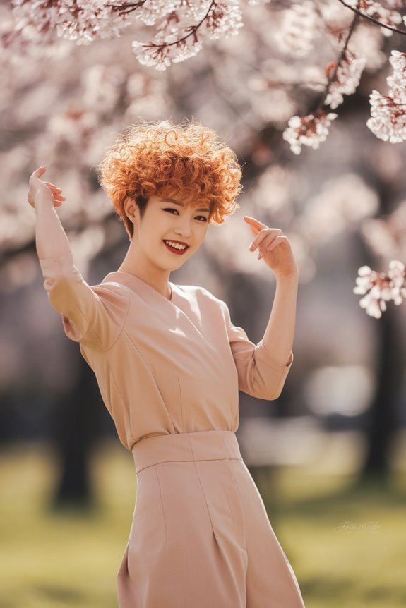 curly pixie haircut style