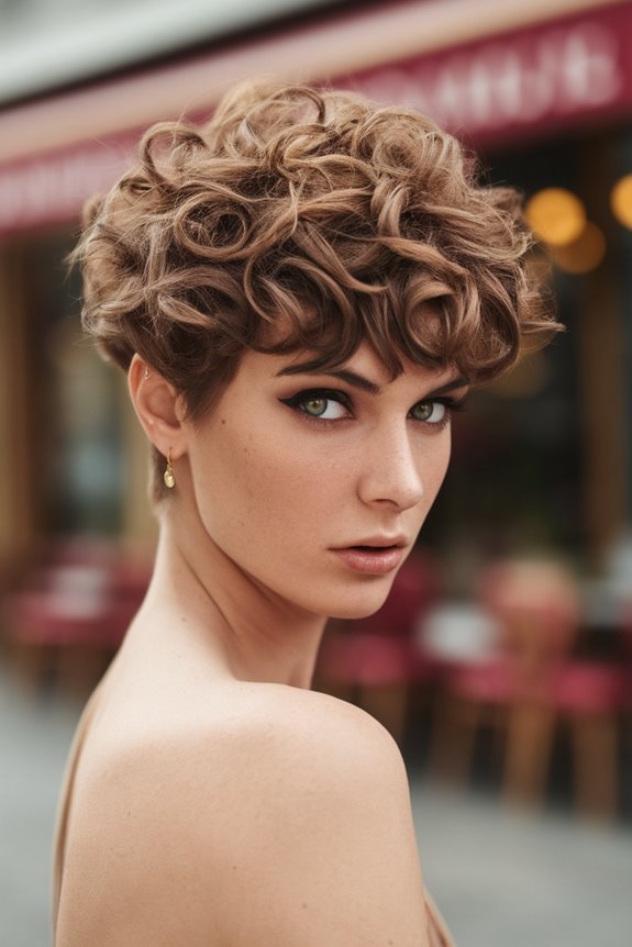 curly short hairstyle trend