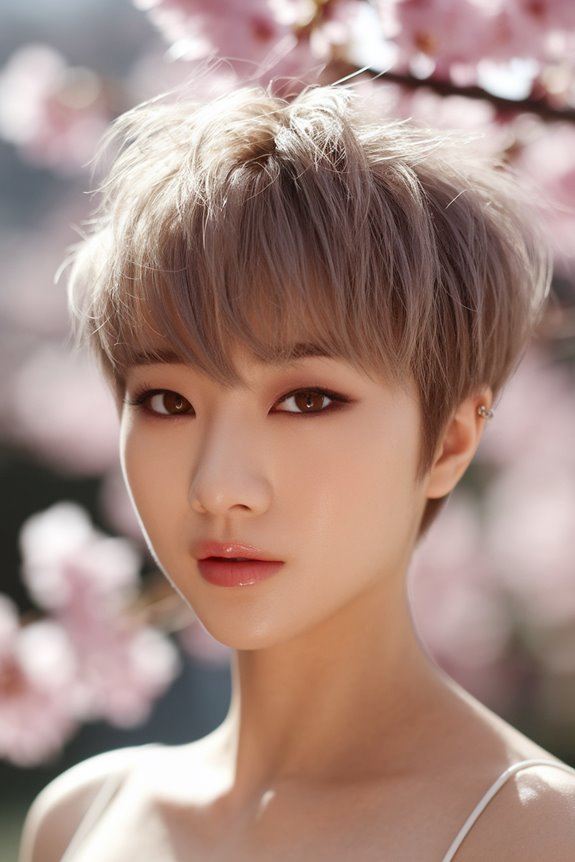 delicate pixie hairstyle design