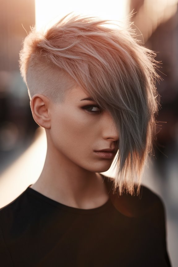 edgy pixie undercut hairstyle