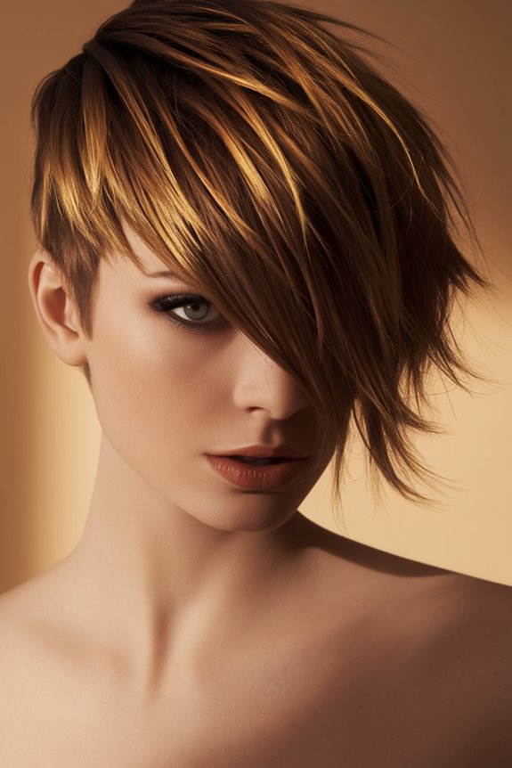 edgy short hairstyle design