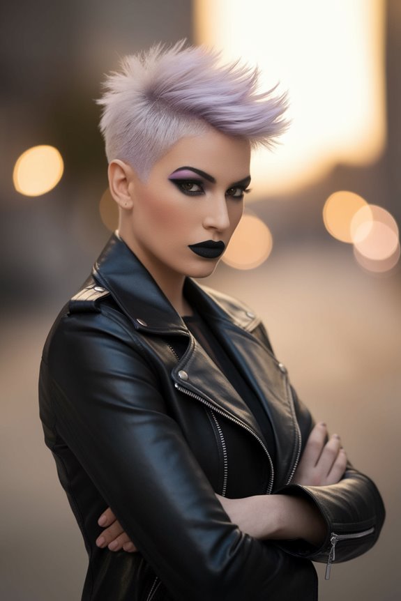 edgy short hairstyle trend