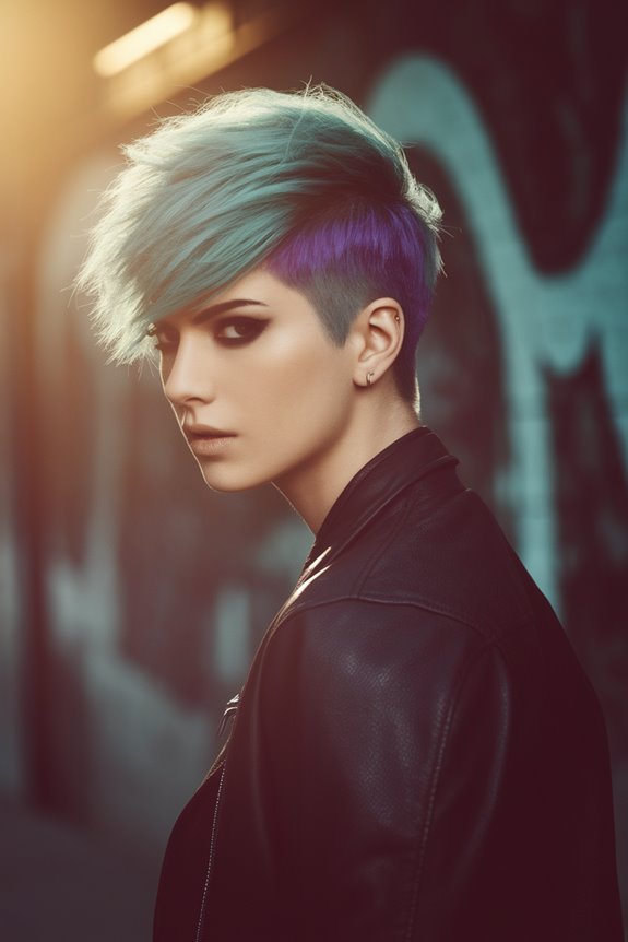 edgy short hairstyle trend