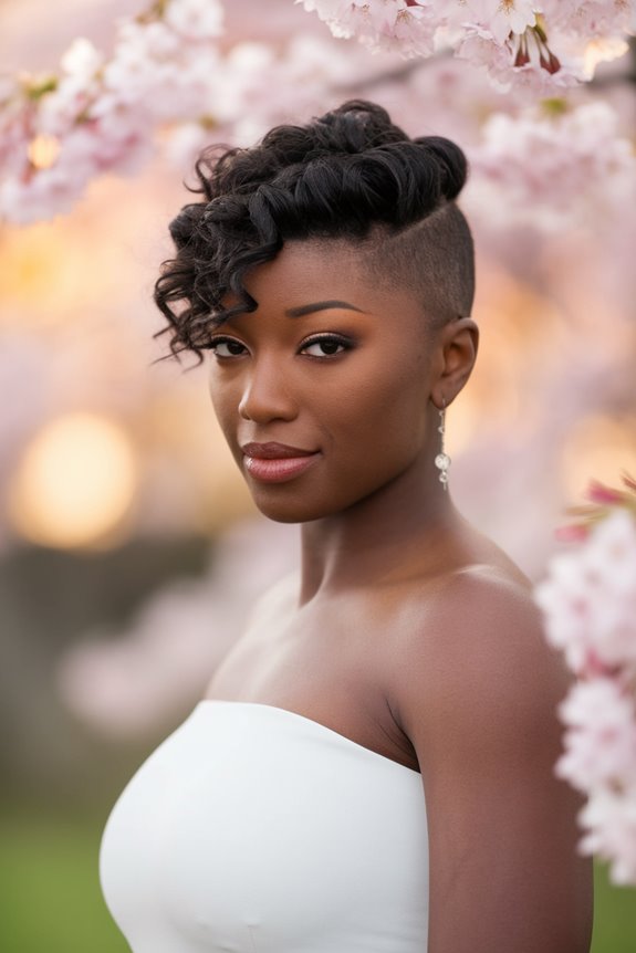 edgy stylish short hairstyle