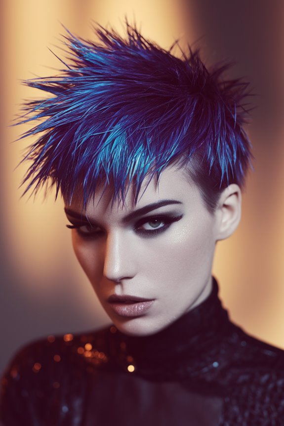 edgy uneven spiky haircut