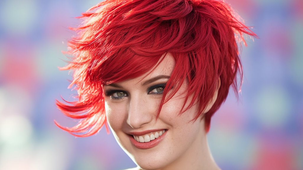 red pixie haircut inspiration