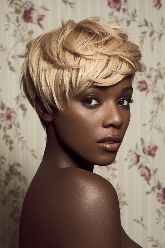 retro chic short hairstyle