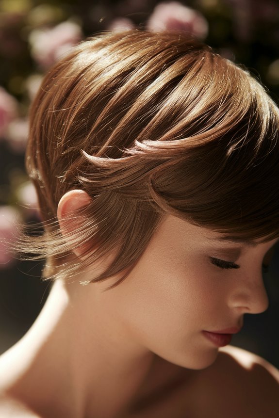 short and stylish haircut