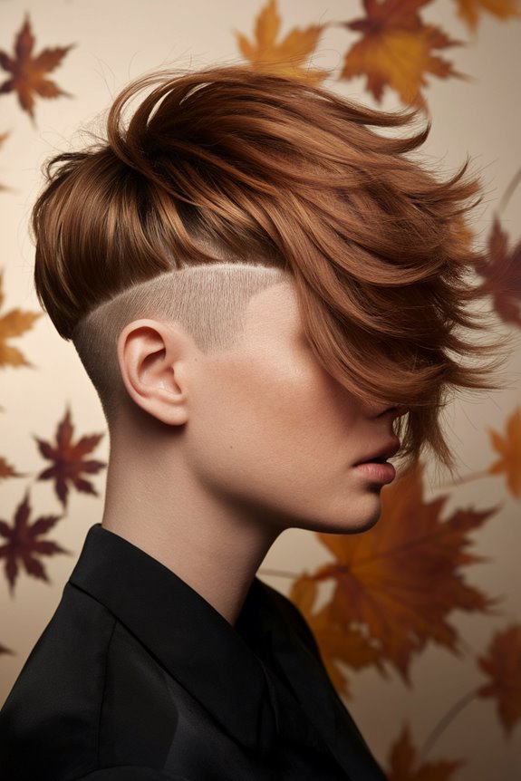 short hairstyle with undercut