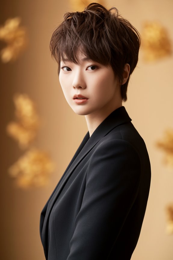short stylish korean hairstyle