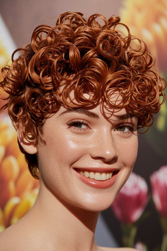 short textured curly hairstyle