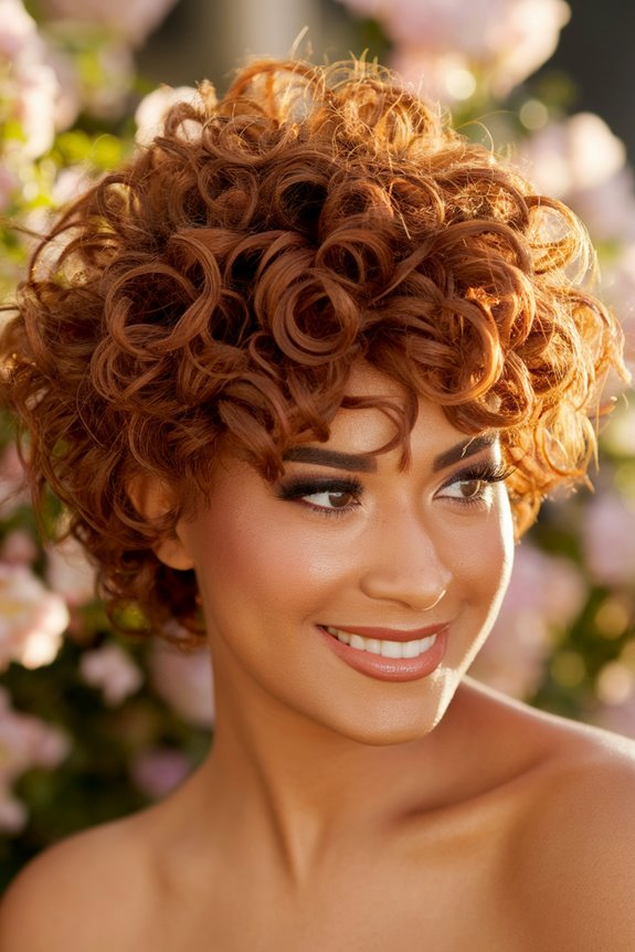 short textured curly hairstyle