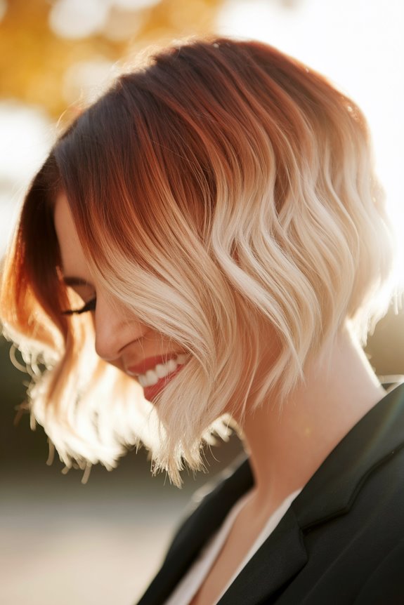 stylish layered short hairstyle