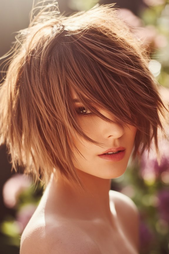 stylish long pixie haircut