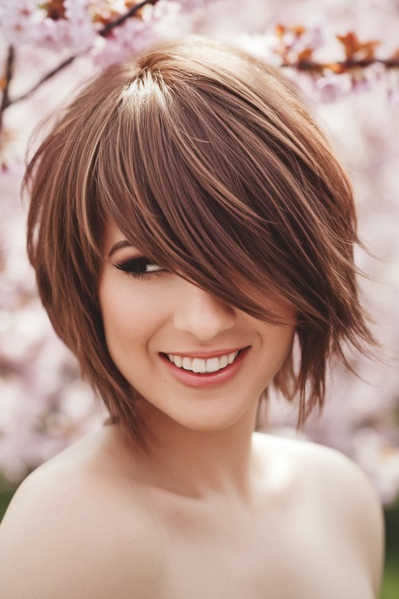 stylish long pixie hairstyle