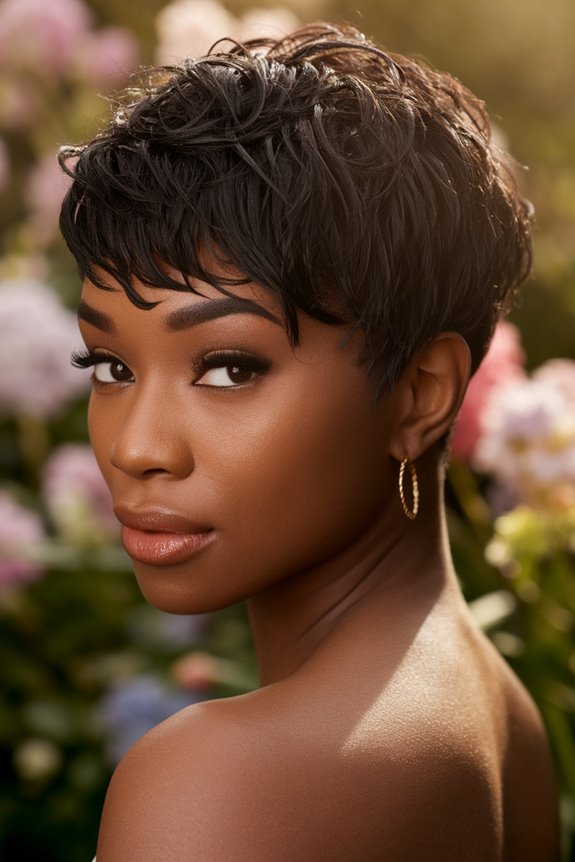 stylish short hair cut