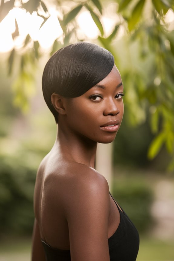 stylish short hairstyle choice