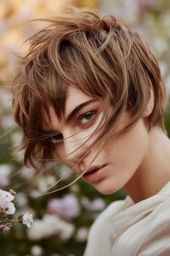 stylish short layered haircut