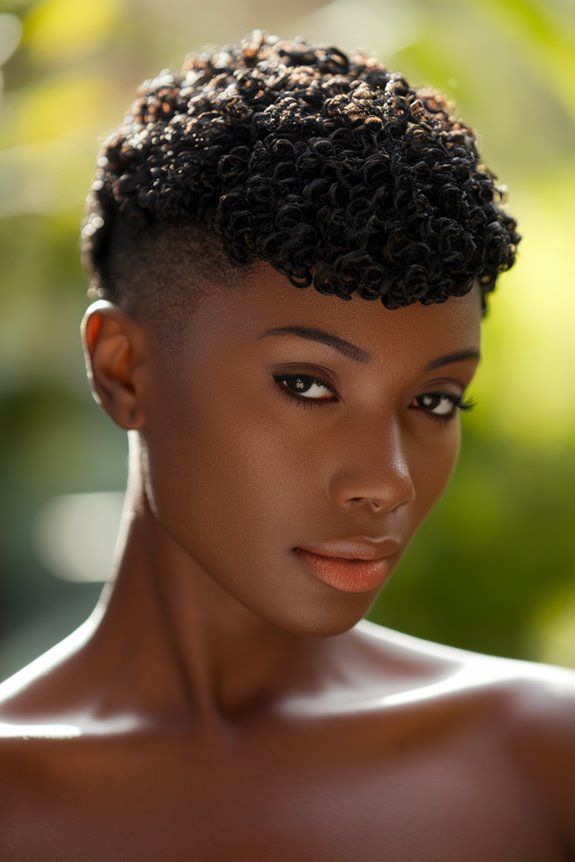 stylish short tapered haircut