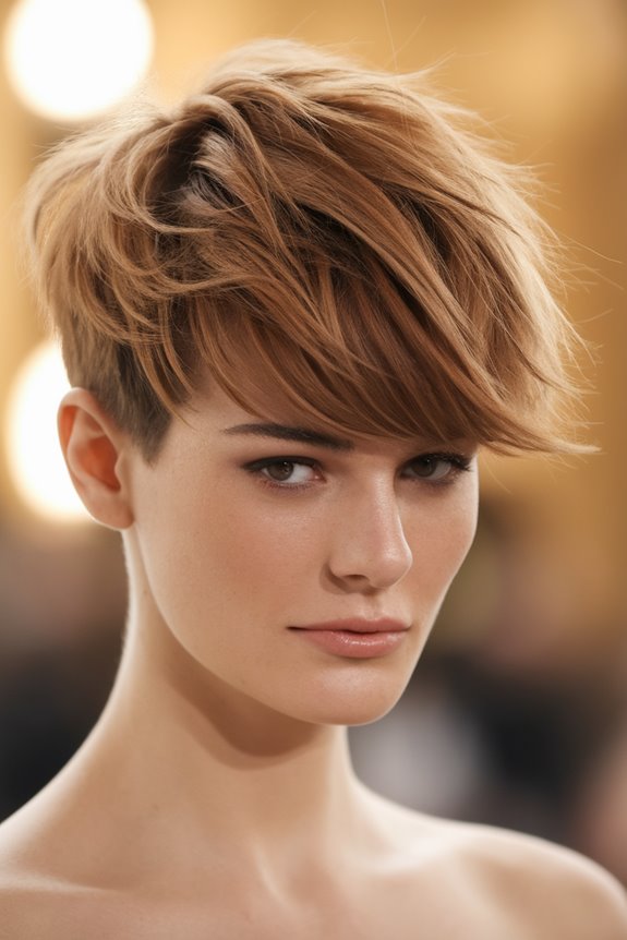 stylish short textured hairstyle
