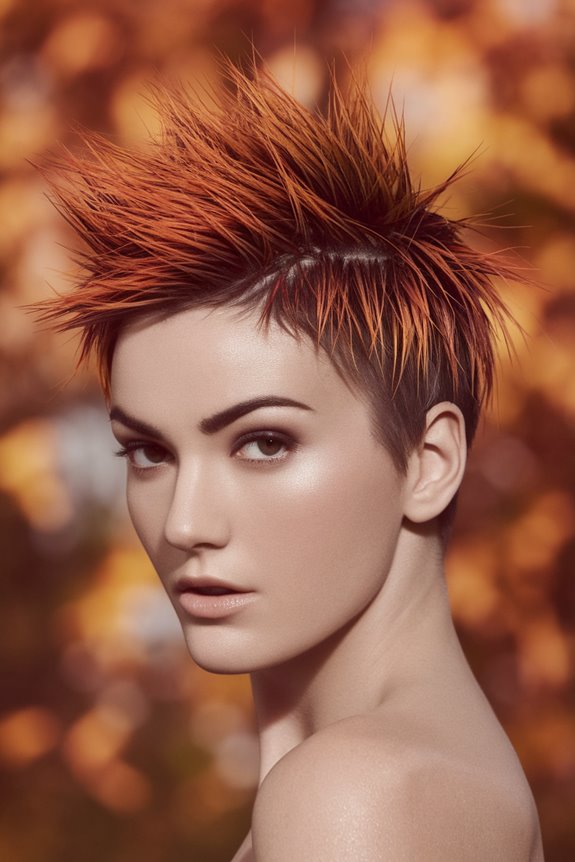 stylish spiky pixie haircut