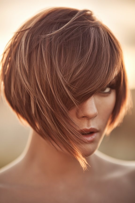 stylish uneven haircut trend