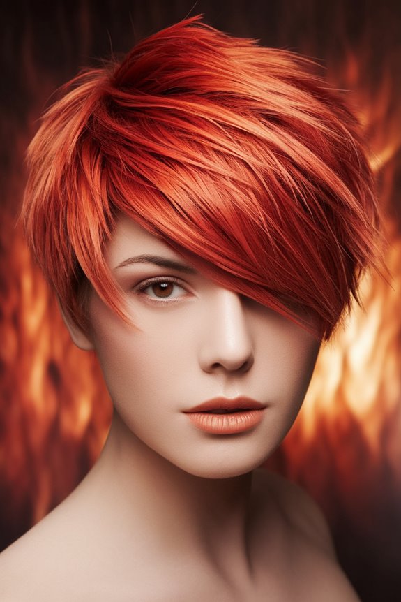 textured fiery copper layers