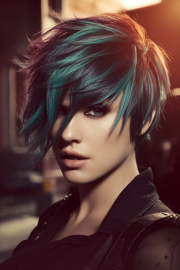 textured short haircut style