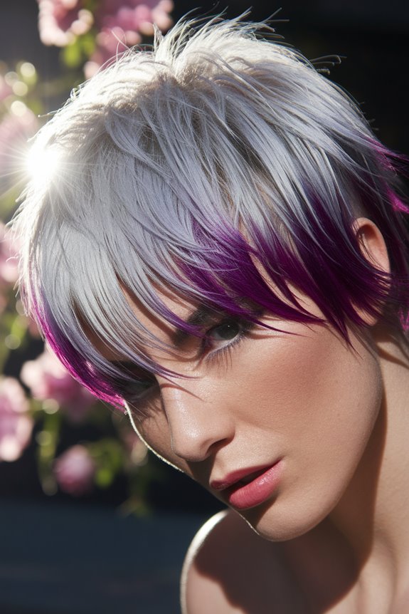 textured short hairstyle choice