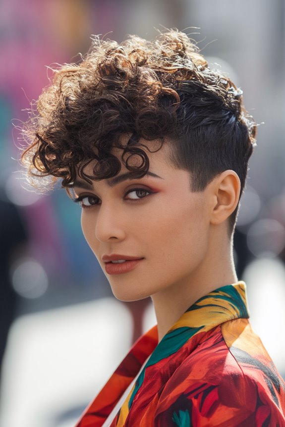 unique curly pixie cut