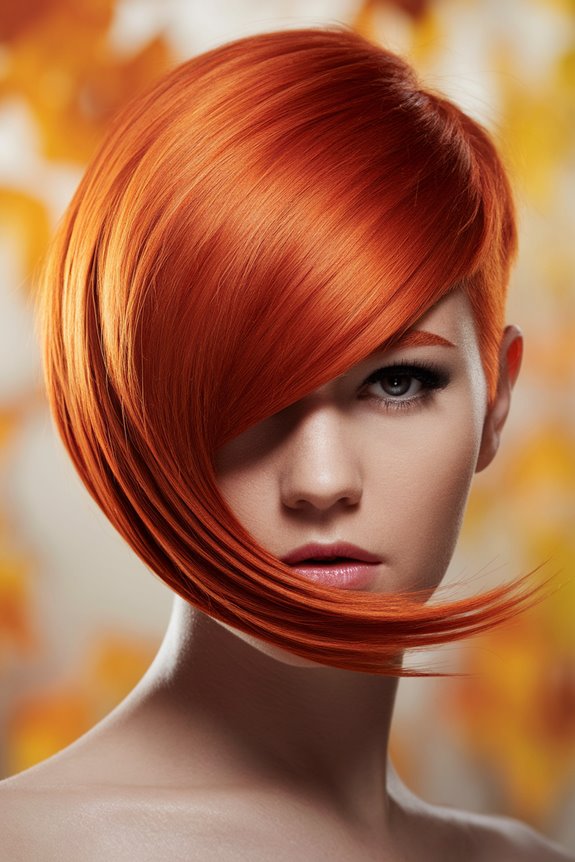 unique ginger pixie cut