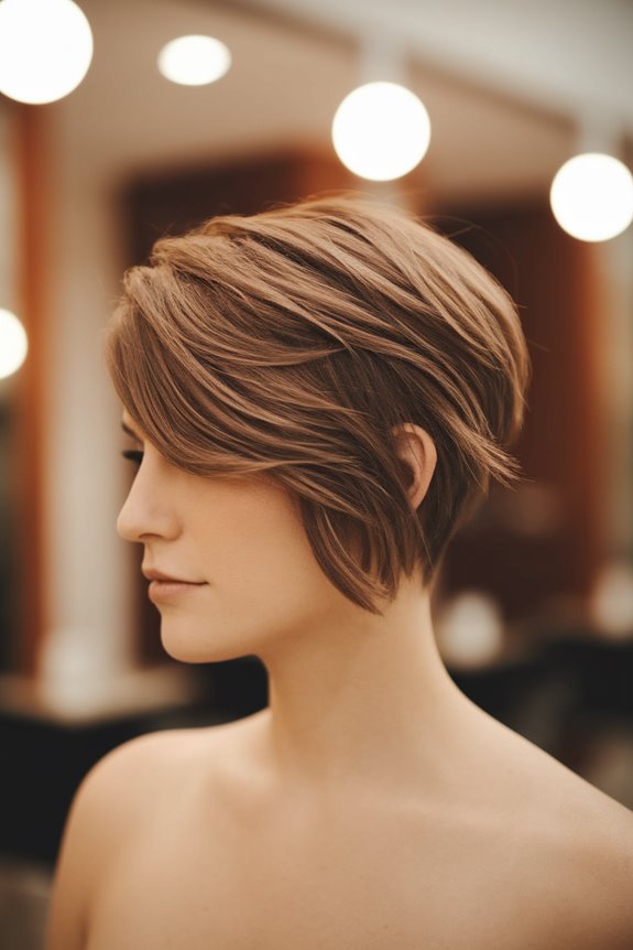 wavy long pixie hairstyle