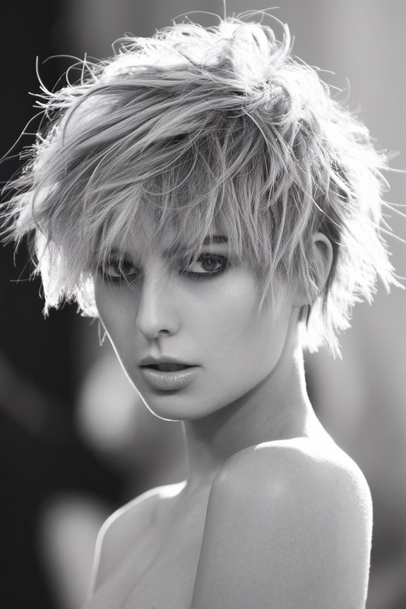 wavy pixie with undercut