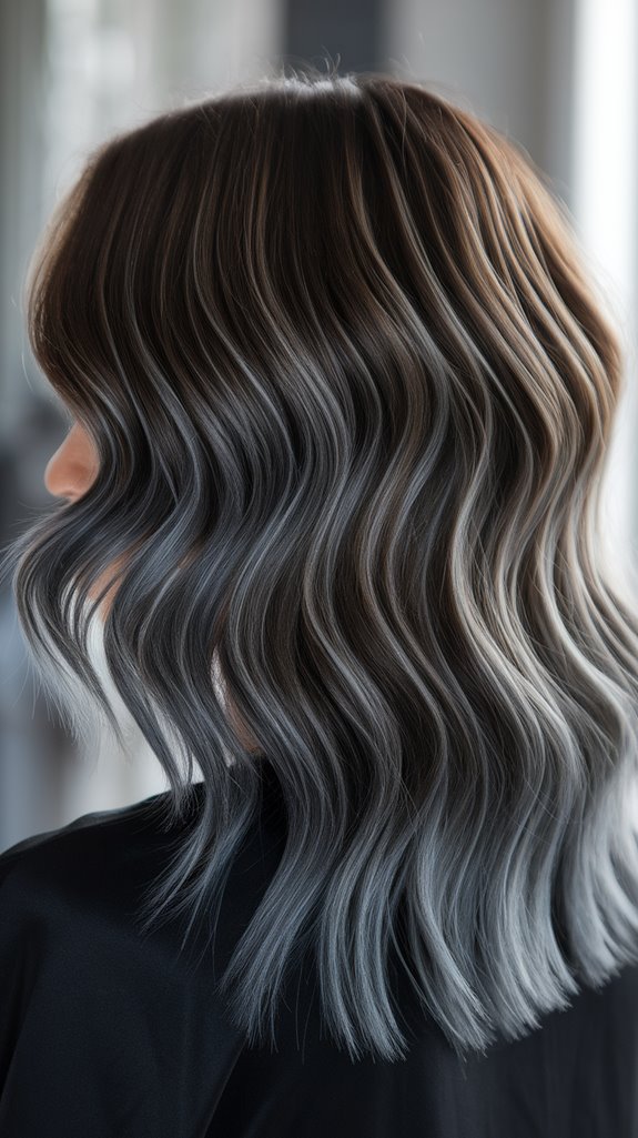 ashy dark brown sophistication