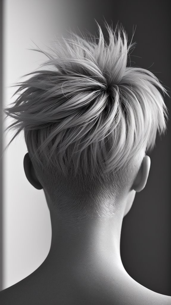 asymmetrical pixie hairstyle bangs