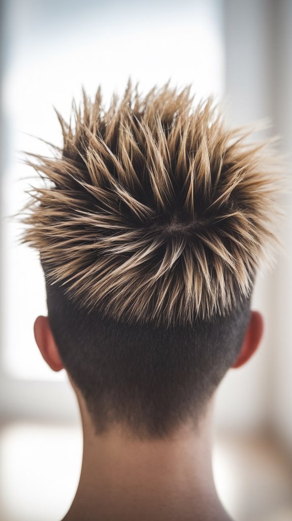 bangs on spiky pixie