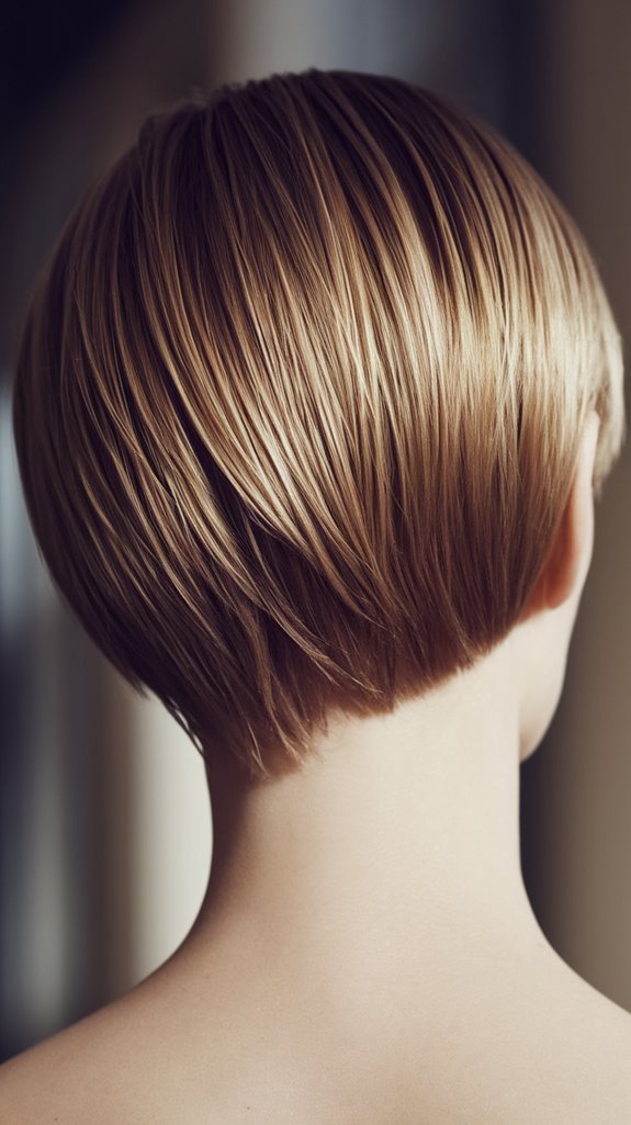 bangs paired with long pixie