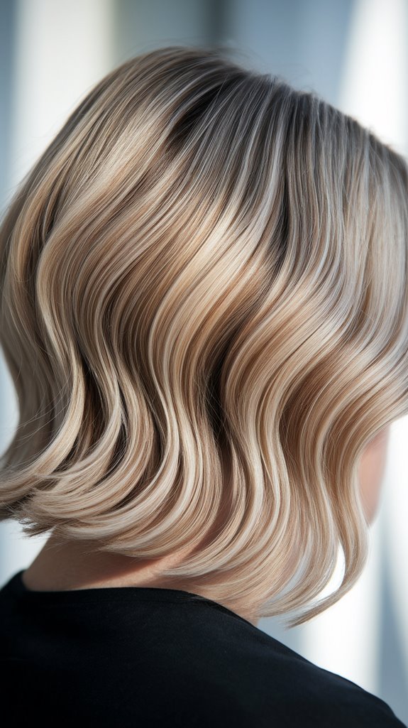 blonde balayage for brightness