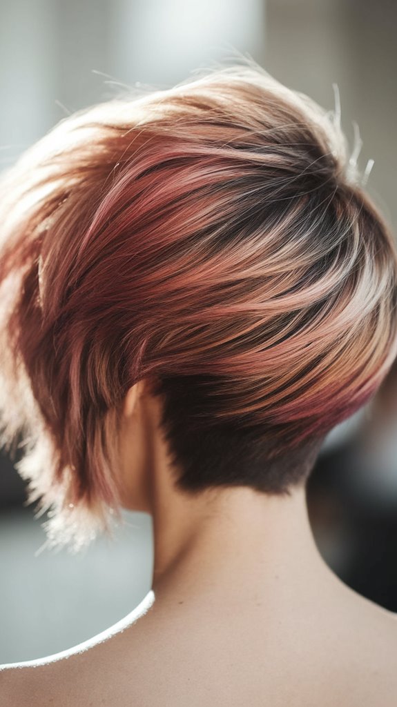 bold asymmetrical hair style