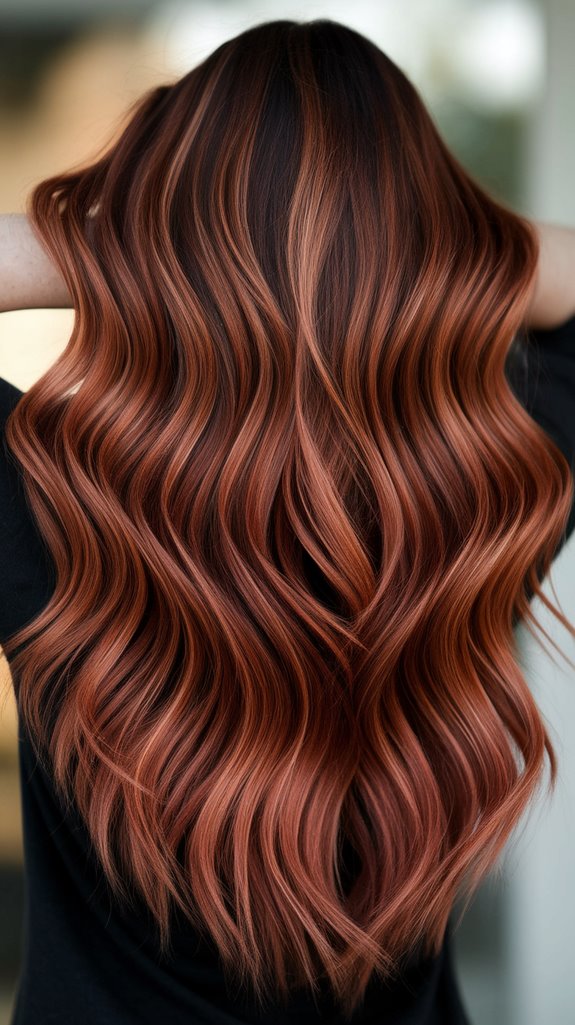 bold auburn with copper